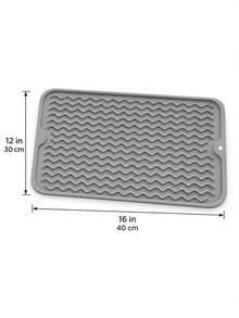 3pcs/1pc Kitchen Silicone Dish Drying Mat, Foldable Dish Drying Mat, Sink Drainer Mat, Non-Slip Drying Mat, Anti-Stain Easy To Clean, Suitable For Kitchen Countertop, Dining Table, Shower Rack, Waterproof, Non-Slip, Heat-Resistant, Coffee Bar Accessories, Cup Mat, Utensil Rack, Essential Home, Restaurant Decor, Halloween, Christmas, Best Gift For Women - Multicolor - View 14