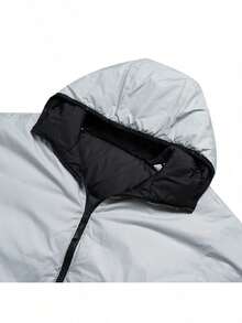 Adidas Men's Down Jacket 3S RVSB D JKT Comfortable Hooded Daily Outdoor Casual Double-Sided Down Jacket KC2490 - Black - View 6