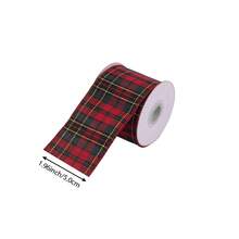 2pcs Red & Green Plaid Ribbon, For Christmas Tree Bows And Holiday Decorations (2.5 Inches Wide, 5 Yards Long) - Multicolor - View 8