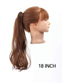 18 Inch Wig With Ponytail, Can Be Clipped With Large Waves To Tie A Low Ponytail Wig, Suitable For Women's Daily Wear - Multicolor - View 2