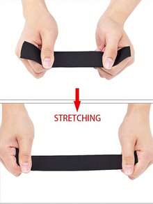 Black Elastic Roll Elastic Sewing Tape, Suitable For Wigs, Belts, Underwear, Shoes, Bed Sheets, Clothing, Handicrafts, DIY Projects - 1PC - View 5