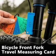 1pc Bicycle Fork Travel Measuring Gauge, Bicycle Fork Travel Measuring Tool, Precise And Lightweight, With Clear Scale, Can Quickly Measure Mountain Bike Fork Compression Travel, Suitable For Cycling Maintenance And Equipment Optimization - Multicolor - View 2