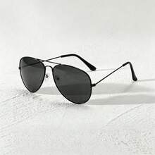 Classic Aviator Style, Slim Metal Frame, Versatile For Daily Wear, Beach Vacation, Street Style, Unisex. - Multicolor - View 5
