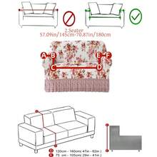 1 buah Sarung Sofa Sutra Susu Motif Bunga, Sarung Sofa Dekoratif Elastis Anti Selip untuk Sofa Satu/Dua/Tiga/Empat Dudukan, Ramah Hewan Peliharaan, Warna-warni untuk Musim Semi/Panas/Gugur/Dingin - MultiWarna - View 17
