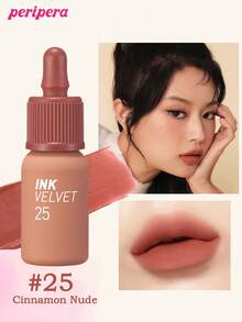 Too Cool for School K-Beauty Peripera Ink Velvet Liquid Lipstick + Matte Contour Palette, High Pigment, Long Lasting, Velvet Matte, Includes Brush And Mirror, Korean Makeup Set - Lip & Contour Glow Set - View 2