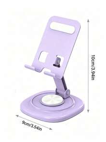 360° Rotatable Desktop Phone Stand, Multi-Color Macaron Series Universal Phone And Tablet Holder, Foldable With Height Adjustment, Stable Heavy-Duty Base, Anti-Slip And Anti-Tip Design, Compatible With Smartphone And Tablet, Hands-Free For Watching Videos, Online Courses And Office Work, Lightweight And Portable, Space-Saving Desktop Accessory For Home, Dorm And Office - Multicolor - View 9