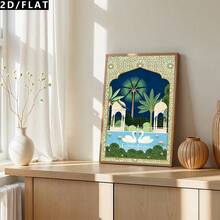 3pcs -Style Cartoon Realistic Art Floral Paintings Canvas Wall Art Decorations, Modern Swan And Peacock Pattern Printed Posters For Room Decor, Hallway, Study, Bedroom Wall Ornaments, Gift For Friends(No Frame/Framed) - Cartoon - View 6
