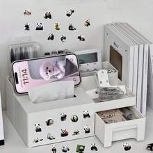 61pcs Cute Panda Stickers, Thin Fit For Laptop, Computer, Smartphone, Tablet To Protect Your Privacy And Security, Strong Adhesive - Multicolor - View 9