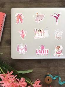 50 buah Stiker Balet untuk Koper, Buku Catatan, Perencana, Casing Ponsel, Dekorasi Doodle - 50 Stiker Balet TT242 - View 3