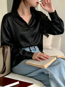 Women Blouses & Shirts - Black - View 2