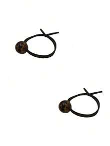 3/2/1pc New Leopard Print Ball Hair Tie, Elegant Fashion Vintage Ponytail Hair Rope, High Elasticity Bun Hair Rope For Women, Ice Crack Leopard Print Hair Rope Double Strand Bun Hair Rope Hair Accessory Bracelet Dual Use High Elasticity - Multicolor - View 8