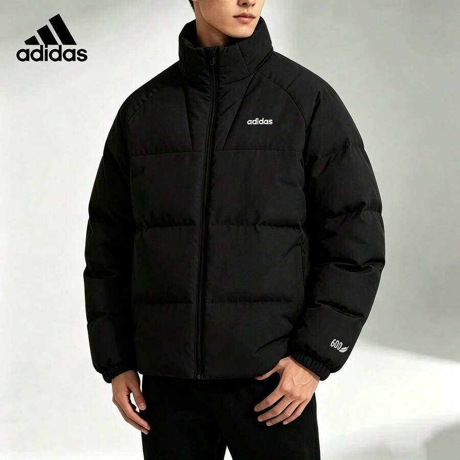 Adidas Men's Official New Down Jacket Casual Warm Windproof Outerwear KC4635 - Black - View 1