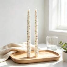 Unicorn Rainbow Long Taper Candles, 2pcs/Pack, Hand-Painted Printed Style, Holiday Home Party Decor, Birthday Dinner Atmosphere Gift - 2pcs - View 4