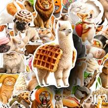50pcs Positive Animal-Themed Stickers, Dedicated Deck Card Games And Additions, Cute Fun Style, Boost Your Mood, Perfect For Laptops, Water Bottles, Journals, And Daily Decoration0 - Multicolor - View 3