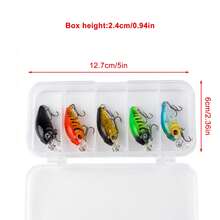 8pcs Long Casting Floating Minnow Lures, Durable ABS Plastic Hard Bait For Summer River And Sea Fishing - Multicolor - View 8