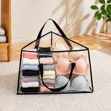 Versatile Hanger Organizer , Foldable Flat Design, Large Capacity To Store Clothes Hangers, Portable Household Storage Bag For Bedroom Closet, Laundry Room, Apartment Organization, Daily Use, Spring Summer Autumn Winter Home Tidying - Multicolor - View 12