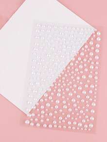 1/4/7 Sheets Pearl Face Jewels Sticker, Rave Accessories Y2K Festival Gift DIY Music Festival Party Makeup Masquerade, Applicable To Hair, Eyes, Face, Body Decorations,Concert Look,Face Gems - White - View 5