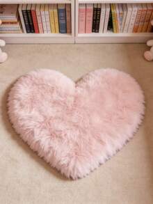 1pc Heart Shaped Plush Carpet, Decorative Rug, Valentine's Day Gift, Valentine's Day Decor, Bedroom Decor, Small Rug, Living Room Carpet, Bedroom Rug, Home Decor - Multicolor - View 21
