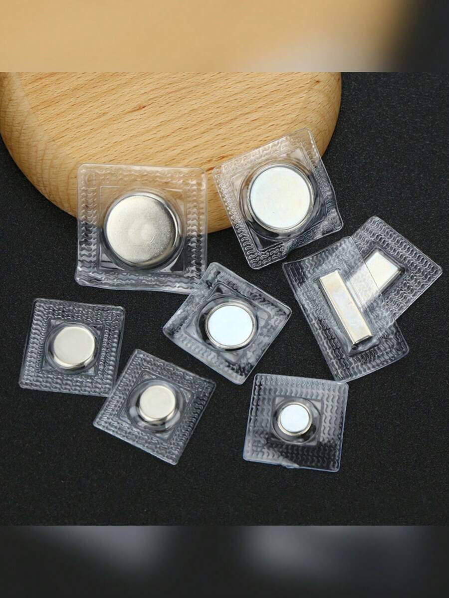 Strong PVC Sewing Magnetic Snap Strong Magnet For Suction Sewing Snap Invisible Magnet For Clothing Waterproof Magnet Button Snap Magnetic Hook Suitable For Hidden Fasteners In Clothing, Curtains, Bags, Etc