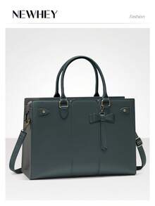 Laptop Bags For Women PU Leather Work Bags For Women Tote Bag Large Handbag Shoulder Bag For Office 15.6 Inch Business - Multicolor - View 2