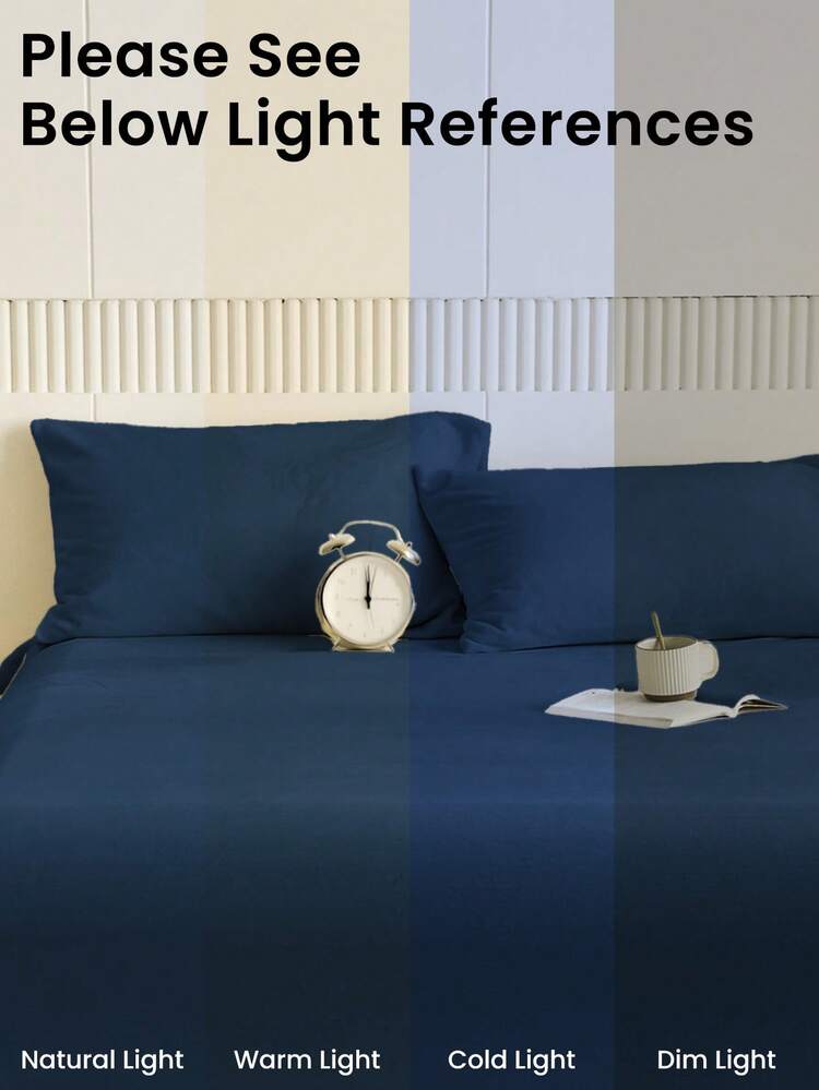 2pcs Warm Crystal Velvet Pillowcases, Navy Blue Pillowcases, Bedding, Decorative Pillowcases, Room Decor, Home Decor, Comfortable And Easy To Care, Breathable, Suitable For Living Room, Dormitory And Hotel, Autumn Decor, Winter Decor, All Season Use, Pillow Insert Not Included - Navy Blue - View 6