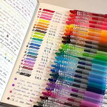1/6/12/24pcs Colorful Gel Pens, Classic Colored Writing Pens, Drawing Marking Colored Pencils, Signature Pens, Sketching And Journaling Pens, Office And Student Use Pens, Suitable For Office, Meetings, Study Notes, Highlighting, Back To School Stationery - A - View 3