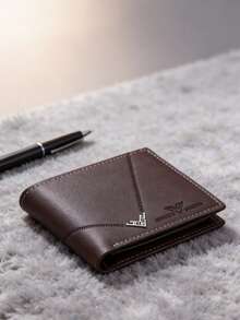 3pcs Men's PU Leather Short Wallet Set, Fashionable Soft Plaid Design, Large Capacity, Multiple Card Slots - Multicolor - View 7