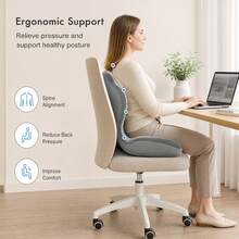 Shell-Shaped Ergonomic Integrated Back Cushion, Soft And Comfortable Chair Seat Pad, Suitable For Office Chairs, Car Seats And Home Use, Support Design Suitable For People Who Sit For Long Periods, Perfect Choice For Home Decor, Gifts For Family And Friends - Shell-shaped Integrated Back Cushion - View 7