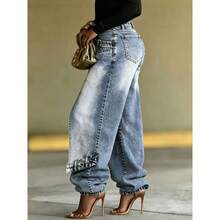 Women Jeans - Light Blue - View 2
