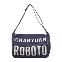 New Large Capacity Multi-Color Letter Pattern Shoulder Bag For Traveling, Playing, Daily Commuting, Versatile Leisure Bag - Multicolor - View 3