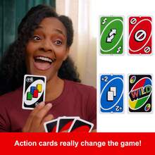 Mattel Games UNO 顏色與數字配對卡牌遊戲，適合 2-10 人玩家 - W2085 - 查看 4