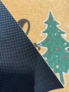1pc Christmas Tree Snowflake Welcome Doormat, Welcome Mat, Carpet, Floor Mat, Christmas Mat, Bedroom Rug, Area Rug, Bathroom Mat - Multicolor - View 10