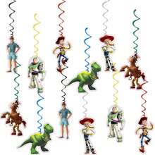 Disney Toy Cowboy Theme Cartoon Toy Birthday Banner Decoration Cartoon Buzz Hanging Ornament Set Birthday Party Decoration Arrangement - Multicolor - View 6