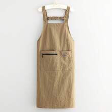 1pc Long Apron For Women, Lightweight And Breathable, Multi-Functional Pocket Design, Dedicated Phone Pocket, Kitchen Cooking Protection, Suitable For Kitchen Cooking, Restaurant, Party Gathering, Gift For Family - Multicolor - View 12