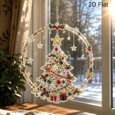 1pc Cute Christmas Hanging Ornament, Vintage Holiday Party Decoration, Autumn Home Decor Hanging Ornament, Christmas Home Decoration, Bedroom/Living Room/Study/Holiday Party/Wall Decorative Hanging Ornament, Christmas, New Year, Wedding, Valentine's Day, Rental Home Decoration Essential, Best Choice For Home Gifts