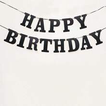 1set(2pcs)- HAPPY BIRTHDAY Birthday Banner - Multi-color - View 5