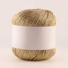 100g/Lot Colorful Unique Gold Silver Glitter Cotton Metallic Yarn Skein Crochet Thread Sweater Scarf Hat Craft Bag - A - View 23