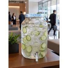 Beverage Ice Bucket & Beverage Dispensers - Black - View 2