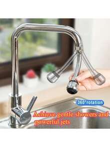 Kitchen Faucet Aerator, Universal Swivel Water Outlet, Water-Saving Anti-Splash Tap Filter, Fits Most Home Faucets, Switchable Water Modes, Anti-Splashing Design, Easy Vegetable & Dish Washing, Simple Installation Without Tools, Durable, Home Kitchen & Bathroom Tap Extension Pressure Booster Aerator, Kitchen Sink Faucet Accessory, Reduces Water Splatter, Practical Home Kitchen & Bath Small Accessory - Multi-color - View 11