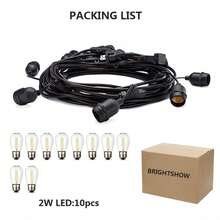 FUTUREM String Lights - US A Type Plug(110-127V) - View 9