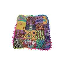 Bohemian Style Pom Pom Decor Square Thickened Seat Cushion, Breathable Soft Thickened Back Cushion Suitable For All Seasons, Suitable For Living Room, Bedroom, Office, Outdoor, Car Interior And Other Home Decor, Outdoor Mat, Sofa Cushion, Chair Pad - Square Seat Cushion - View 8