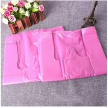 50/100pcs Plastic Shopping Bags With Handles, Leak-Proof And Waterproof, Multi-Functional Vest-Style Storage Bags, Suitable For Groceries, Retail And Restaurants - Multicolor - View 2