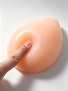 1pc Silicone Breast Prosthesis Bra Insert, Invisible Push-Up Bra Pad, Hand Washable, Reusable, Skin-Tone Artificial Silicone Breast Enhancer Pad For Bra, Wedding Dress, Swimsuit, Summer, Holiday, Halloween, Travel, Sexy Carnival, Thickened Bra Insert Pad - Apricot - View 12