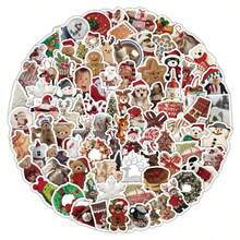 somoving 103pcs Christmas Stickers For Fridge, Phone Case, Water Cup, Scene Decoration, PVC Waterproof Stickers, Suitable As Birthday Gift, Party Gift, Christmas Decoration - Multicolor - View 4