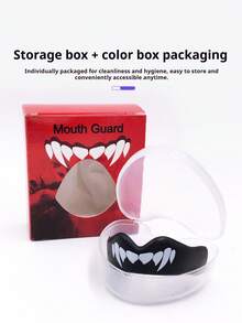 1 Box Football Basketball Rugby MMA Mouth Guard (Mouthpiece, EVA Material), Wear-Resistant, Shock-Absorbing, 30% Enhanced Sports Protection, Essential For Boxing Taekwondo, Combat Sports Protective Gear, Suitable For Teenagers And Adults - Multicolor - View 9