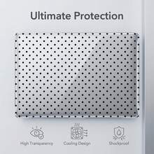 1-Piece Clear Crystal Shockproof Protective Case For MacBook/Matebook,Full Transparent Hard PC Cover With Cooling Vents,Snug Fit Laptop Shell,Compatible With 13 Neo/13.3 Air/13.3 Pro/13.6Air/14.2 Pro/15Air/16.2Pro/D16/14 Ultra - View 2