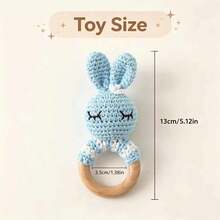 Handmade Crochet Baby Soothing Toy Bib, Mother & Baby Gift, Baby Keepsake Gift, Easter Gift, Children's Bedding Suitable For Babies 0+ - Multicolor - View 8