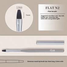 BAOSHIMAN Nail Art Brush Set, Professional Gel Nail Brush Kit With Liner, Flat, And Detail For All Techniques, Perfect For DIY Home Manicure And Professional Salon Nail Art Creations - Multicolor - View 12