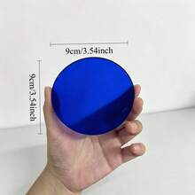 1pc Transparent Round Nail Color Palette & Fake Nail Sample Storage Board 2-In-1 Display Rack, Suitable For Press-On Nails, Multi-Functional Acrylic Nail Color Palette Storage Board - Multicolor - View 10