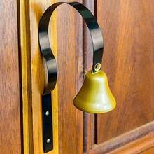 2pcs Pet Training Wall Bell, Metal Hanging Bell With Strap, Dog Puppy Toilet Training & Communication Bell - Multicolor - View 2